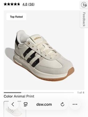 adidas cloud foam shoes with cow print